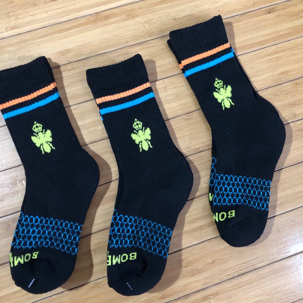 Bombas Bee Better Crew Socks 3 Pair